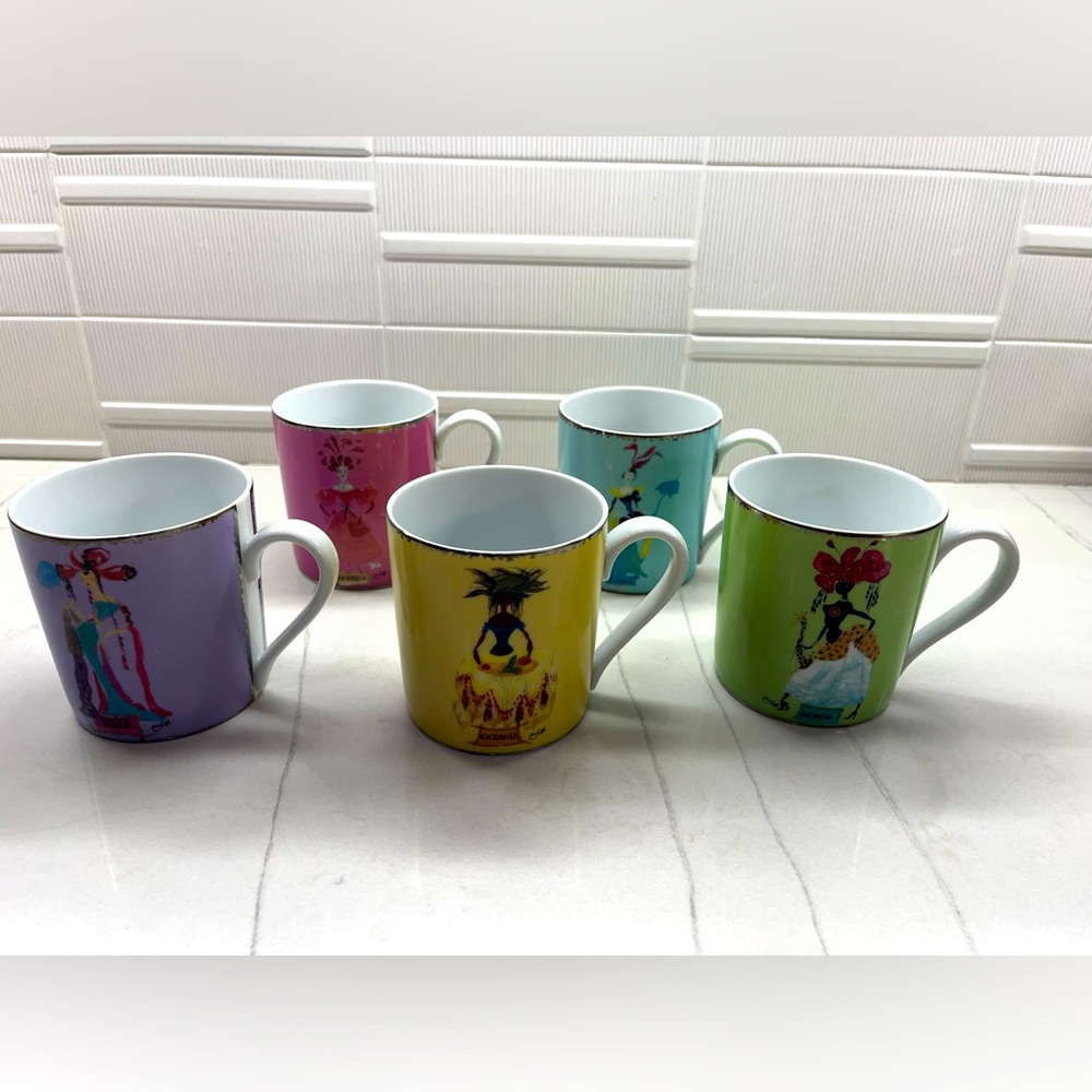 CHRISTIAN LACROIX 5 CONTINENTS MUG SET